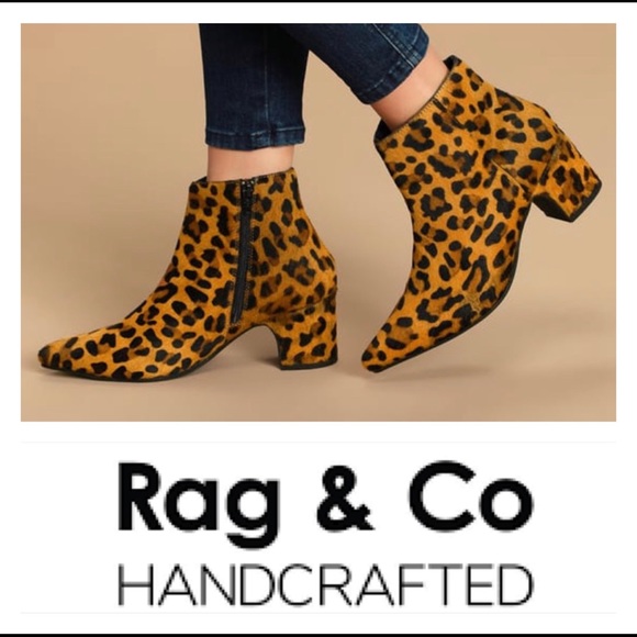 Rag & Co Shoes - 🆕RAG & CO CAMBRIA LEOPARD CALF HAIR BOOTIES